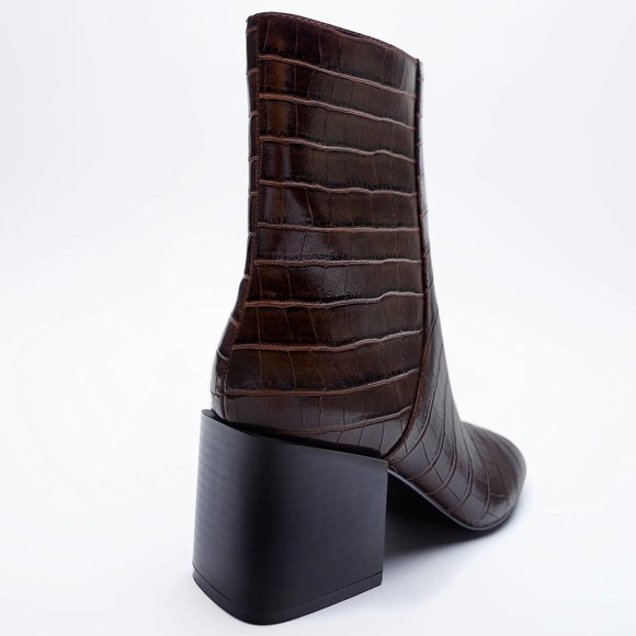 ZARA Mid-Height Ankle Boots - Picture 4 of 13